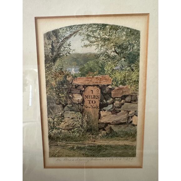 Vintage Italian Silver Framed Pictures set of 2 signed print accent wall art - Picture 12 of 16